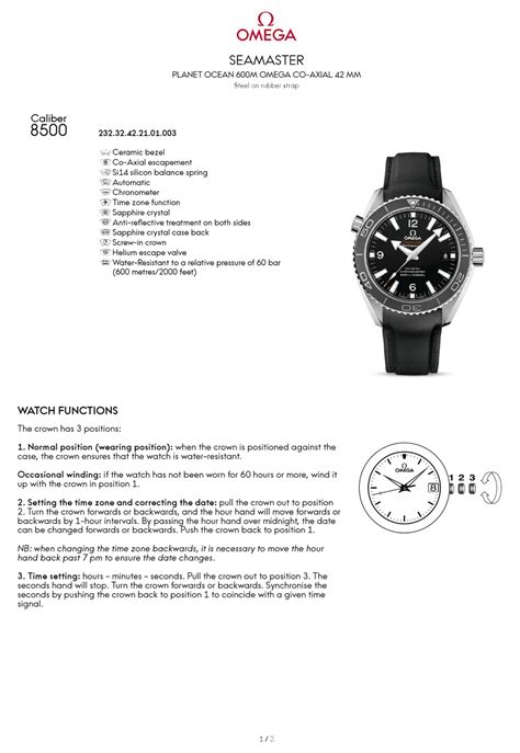 how to open omega seamaster|omega instruction manual pdf.